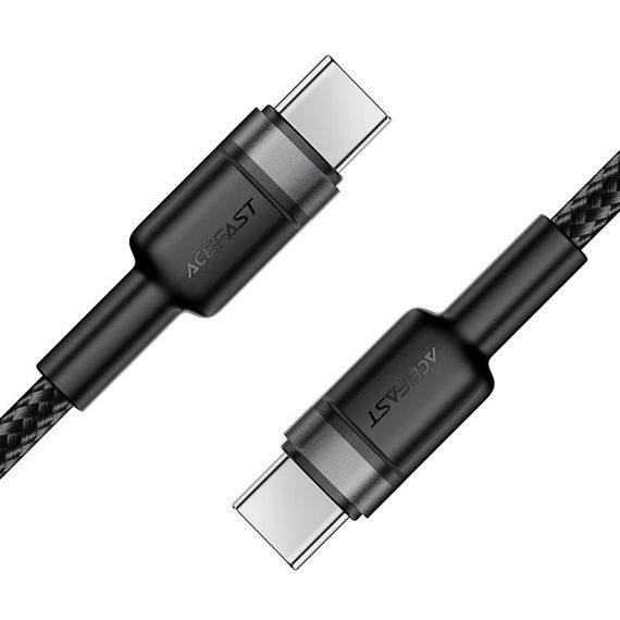 Дата кабель Acefast C22-03 Type-C to Type-C 60W (1.2m) Black | Зображення 3