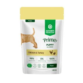 Вологий корм для цуценят з куркою та індичкою Nature's Protection Prime Puppy Chicken And Turkey, 85 гр