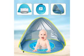 Палатка детская с бассейном автоматическая WM-BABY POOL Синий