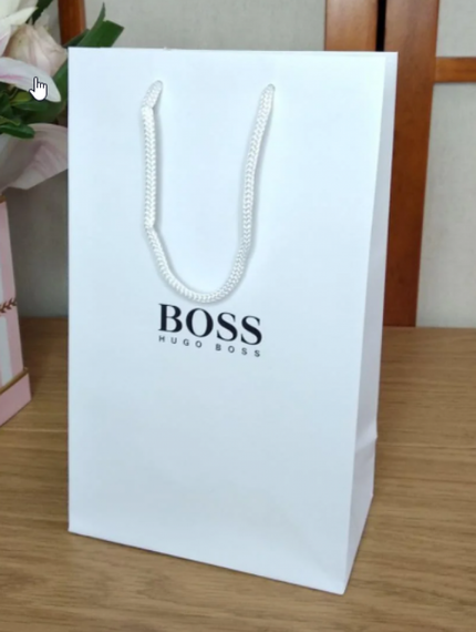 Мужской подарочный набор Hugo Boss ремень и кошелек черные | Зображення 9