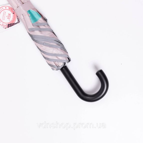 Парасолька дитяча механічна елегантна з принтом міцна надійна з поліестеру діаметр 90 см Бежевий HP-23-13BE | Зображення 6