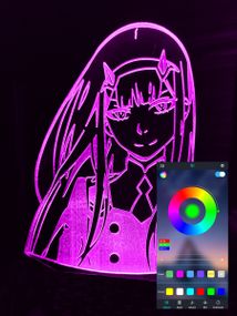 Акриловий світильник-нічник керування з телефона Зеро Ту 4 tty-n000883