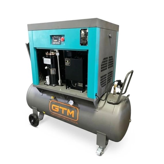 Компрессор высокого давления винтовой масляный GTM DLG7.5V/inv (200 л, 1000 л/мин, 7.5 кВт, 380-400 В, инвертор) | Зображення 3
