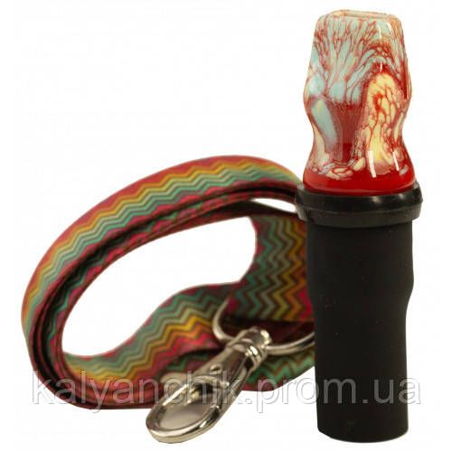 Персональный мундштук для Кальяна GUSTO Красно-Голубой №2