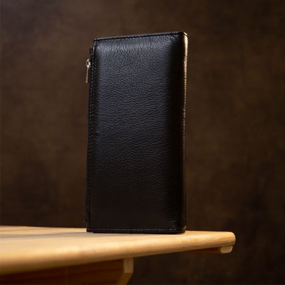 Практичный женский кожаный кошелек ST Leather 19378 Черный | Зображення 6