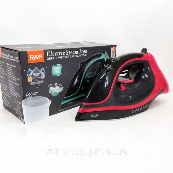 Праска для різного одягу RAF R.1250 2200 Вт, Парова праска для свіжості одягу керамічна парова PZ-91 | Зображення 1