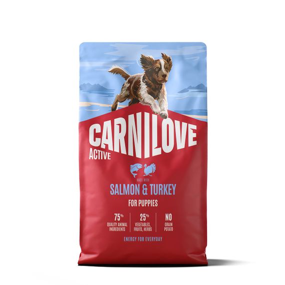 Сухий корм для щенят з лососем та індичкою Carnilove Active Salmon & Turkey Puppy, 4 кг
