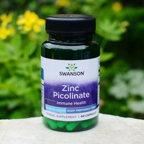 Пиколинат цинка Swanson Zinc Picolinate Body Preferred Form 22 mg 60 Caps | Зображення 2