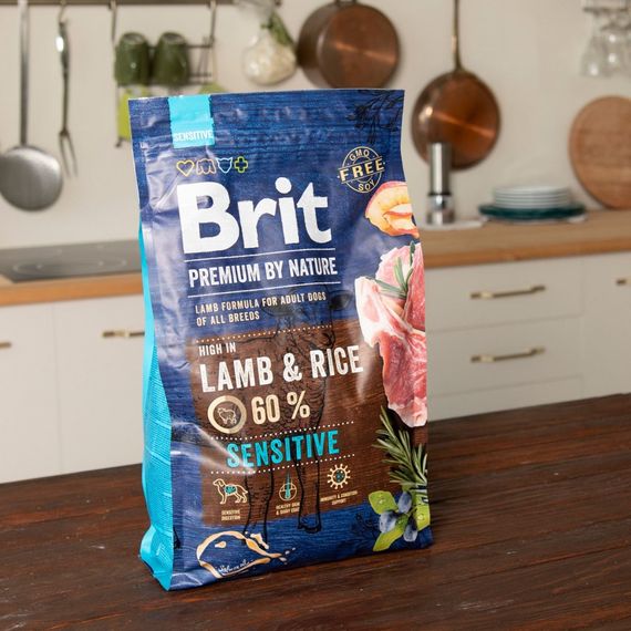 Корм сухий Brit Premium Dog Sensitive Lamb для собак усіх порід з чутливим травленням з ягнятиною 3 кг | Зображення 4