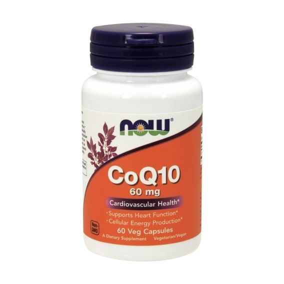 Коензим NOW Foods CoQ10 60 mg 60 Veg Caps