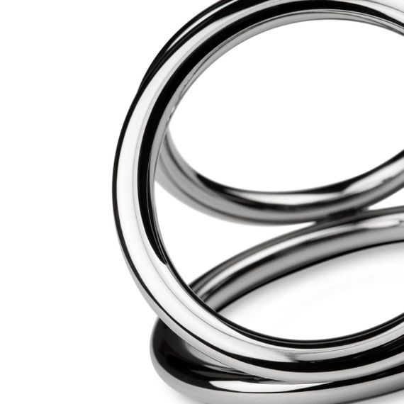 Потрійне ерекційне кільце Sinner Gear Unbendable – Triad Chamber Metal Cock and Ball Ring – Large | Зображення 3