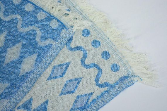 Муслінове покривало Kayra 210x250 см MP2, Блакитне | Зображення 6