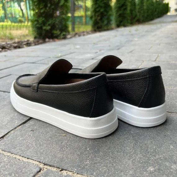 Черные кожаные мужские лоферы 41 размер | Зображення 8