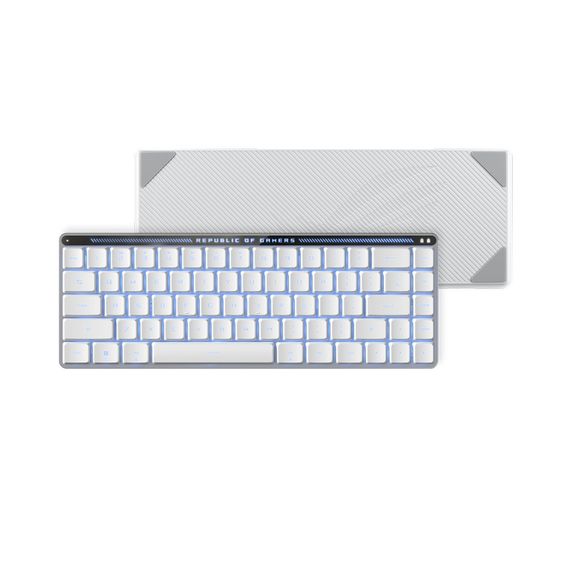 Клавіатура ASUS ROG Falchion RX Low Profile Red Wireless/Bluetooth/USB UA White (90MP03EC-BKMA10) | Зображення 8
