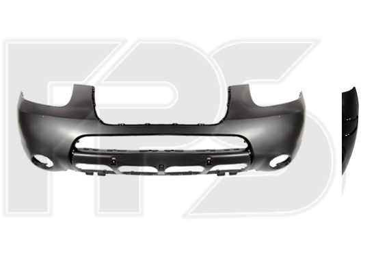 Передний бампер Hyundai Santa Fe 06-10 CM черный (FPS) 865112B020