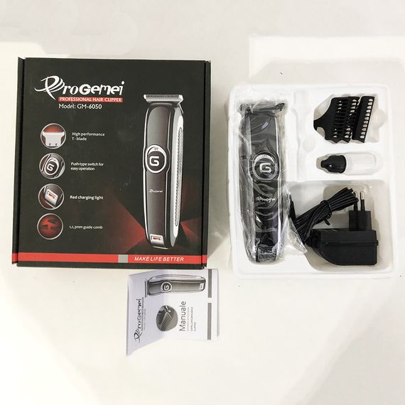 Підстригальна машинка GEMEI GM-6050 / Бритва тример для бороди / Машинка для IU-137 стрижки чоловіча | Зображення 3