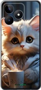 Чохол на Realme Note 50 Білий кіт "5646u-3752-2448"