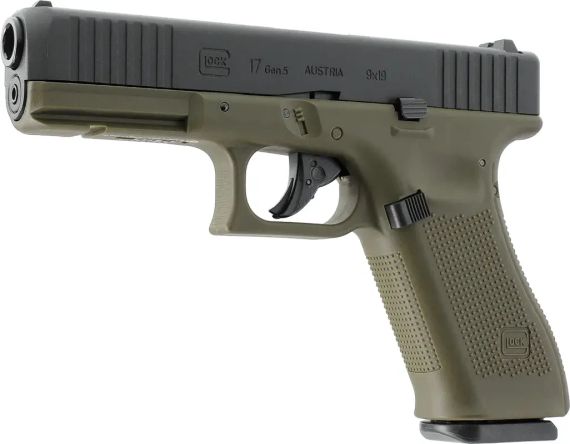 Пістолет пневматичний Umarex Glock 17 Gen5 Blowback CO2 кал 4,5 мм BB Green | Зображення 1