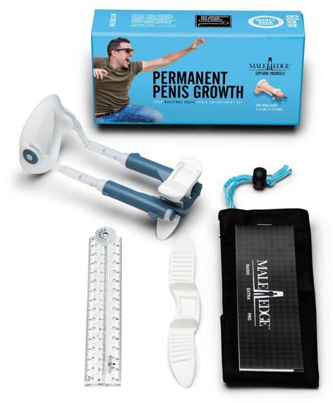 Екстендер для збільшення члена Male Edge Basic, ремінцевий, маса всього 65 г, міцний пластик | Зображення 3