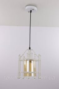 Люстра потолочная подвесная в стиле LOFT (лофт) 12366/1-wh Белый 35-90х19х19 см.