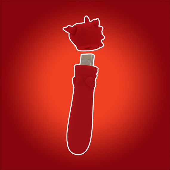 Вібратор-єдиноріжка Unihorn USB Bullet – Blaze Diablo віброкуля, USB-зарядка, 10 режимів | Зображення 8