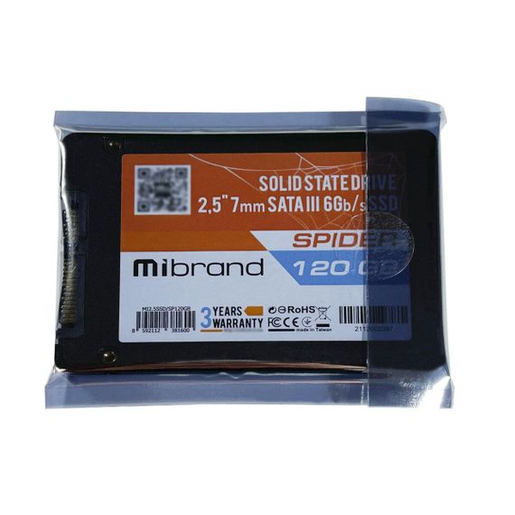 SSD Mibrand Spider 120GB 2.5" 7mm SATAIII Bulk | Зображення 2