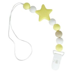 Цепочка для пустышки "Звезда" MGZ-0512(Yellow) силиконовая