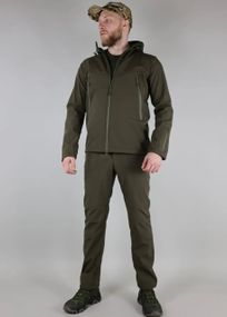 Костюм тактический ULTIMATUM Scout soft shells Олива, Мужская утепленная армейская полевая форма софтшелл