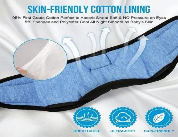 Маска для сну з Bluetooth навушниками MUSICOZ, бездротова маска-навушники для сну та релаксації | Зображення 1