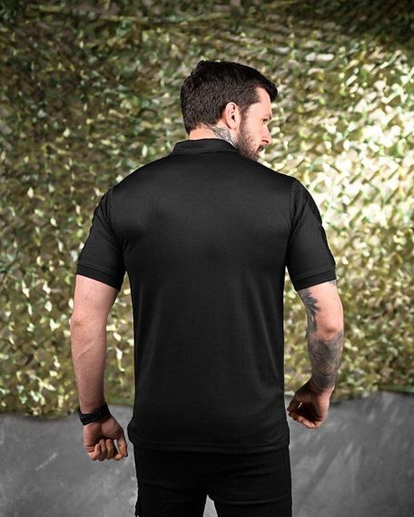 Тактическое футболка поло черная+белая   ДЛ7056 | Зображення 2