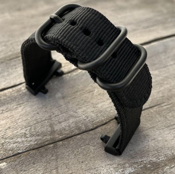 Нейлоновый ремешок Primo Traveller для часов Xiaomi Amazfit T-Rex 2 (A2170) - Black | Зображення 3