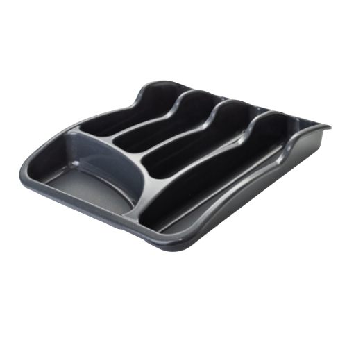 Лоток для столового приладдя пластик граніт Алеана