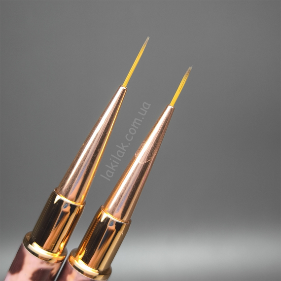 Двосторонній пензлик "Леопард" №4 для розпису (9мм і 11мм)