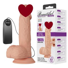 Фалоімітатор з мошонкою та вібро BAILE-Beautiful Catoblepas 8.1 Sex Aura