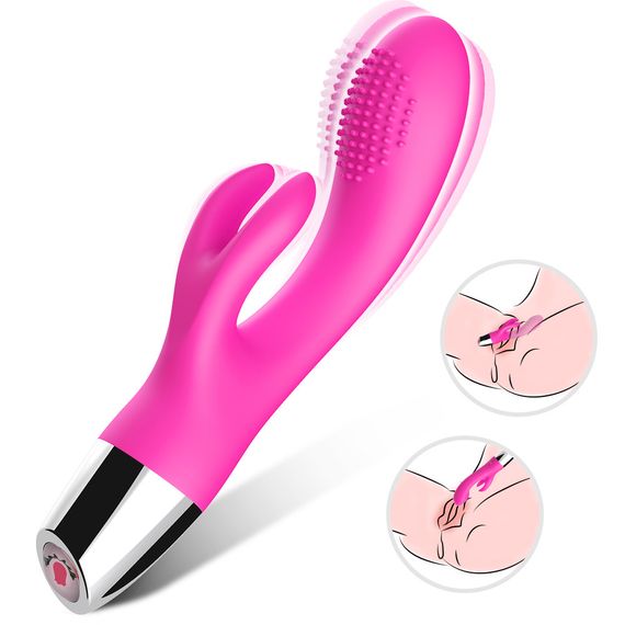 Вібратор з подвійною стимуляцїєю Rabbit pink Sex Aura | Зображення 5