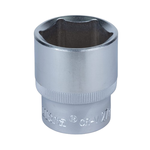 Насадка шестигранна коротка 1/2" 27мм CrV Ultra | Зображення 1