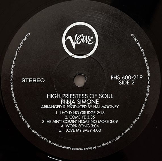 Вінілова платівка Nina Simone - High Priestess Of Soul [LP] | Зображення 3