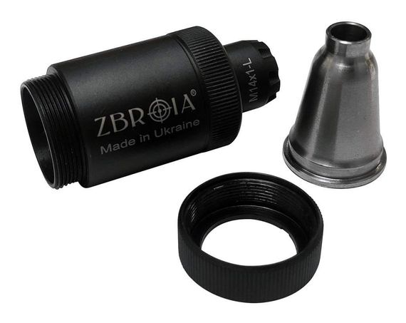 Полум'ягасник ZBROIA для AK кал. 7,62 Різьба M14x1L Полум'ягасник 7.62 Полум'ягасник АК Полум'ягасник ак 74 | Зображення 5