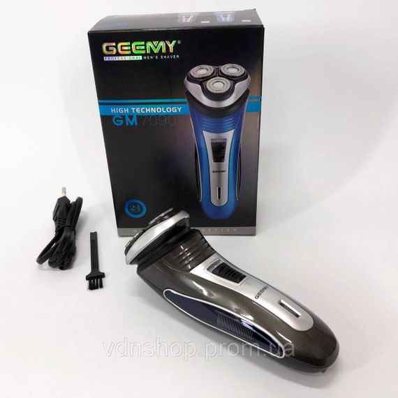 Електробритва з бритвеною насадкою GEEMY, Електробритва для чоловіків, Вологостійка електрична бритва SC-40 | Зображення 7