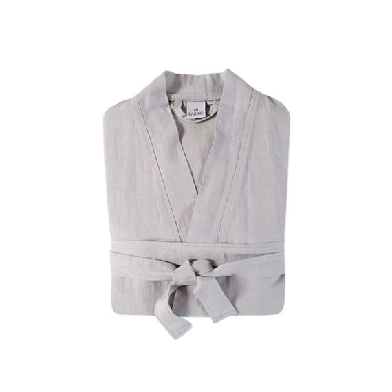 Халат Barine 9886 Туреччина XS  Льон Світло-сірий