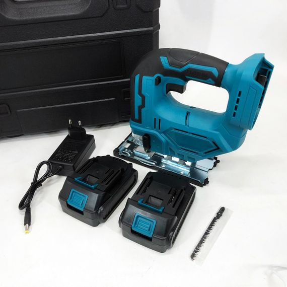 Аккумуляторный бесщеточный лобзик 24V с 2 АКБ в пластиковом кейсе с регулировкой скорости и угла наклона TG-79 | Зображення 7