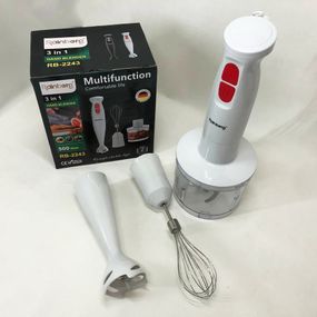 Блендер 3в1 Rainberg RB-2243 500W погружной блендер измельчитель для молочных коктейлей. LO-532 Цвет: белый