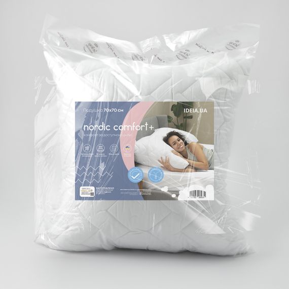 Подушка NORDIC COMFORT+ IDEIA 70х70 см з блискавкою біла (8-34695*001) | Зображення 8