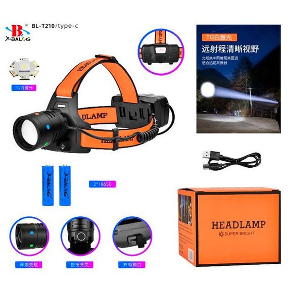 Налобний ліхтар із флуоресцентним забарвленням BL-T210 IO-45 | Зображення 1