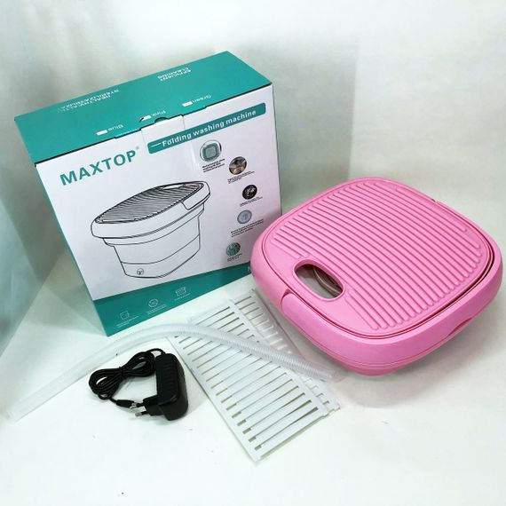 Пральна машина MAXTOP machine, Пральна машина для дачі без водопроводу. Колір: рожевий | Зображення 1