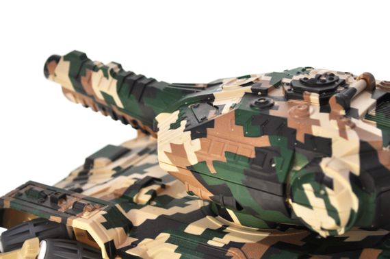 Танк  на радіокеруванні A123-120 акумулятор, USB,світло,музика,дим,дрифт,стріляє гелевими кульками,2 кол.кор.30*17*18,5 см | Зображення 4