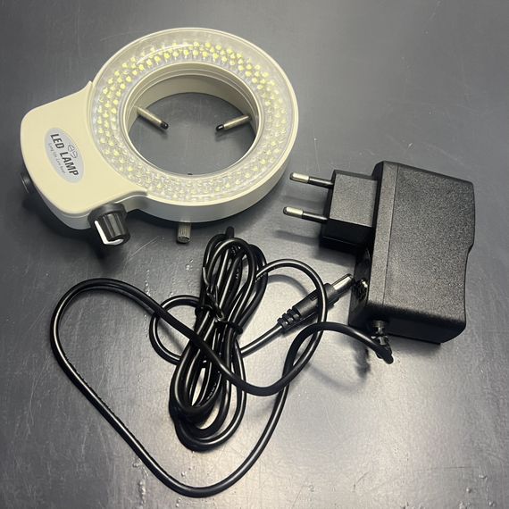 LED-144W-ZK Біле регульоване кільцеве підсвічування з 144 світлодіодів для стереомікроскопів