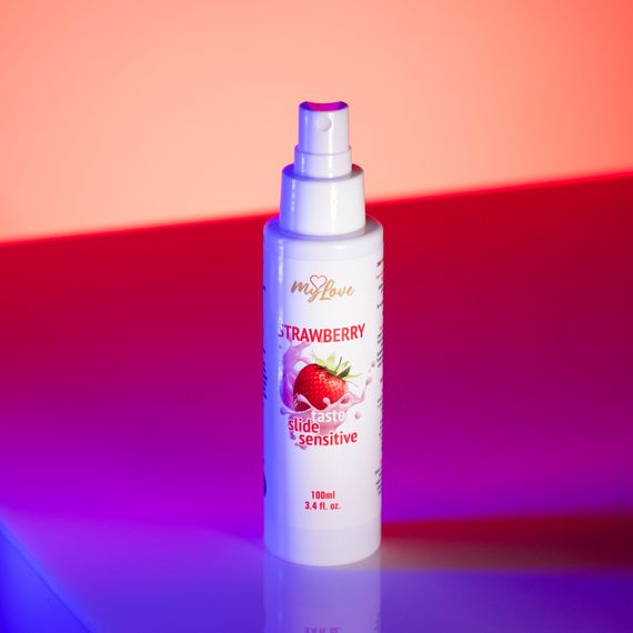 Інтимний гель-лубрикант - MyLove Taste Slide Sensitive Strawberry, 100 мл | Зображення 8
