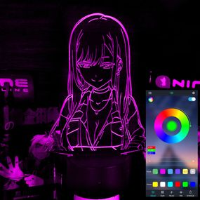 Акриловый светильник-ночник управление с телефона Марин Китагава tty-n001919