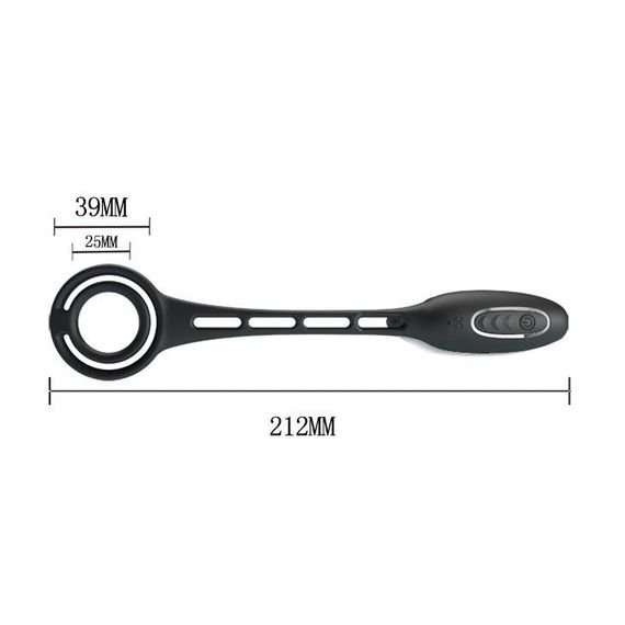 Эрекционное кольцо с анальным вибро стимулятором Pretty Love - VIBRATION PENIS SLEEVE III, BI-210200 sexstyle | Зображення 17